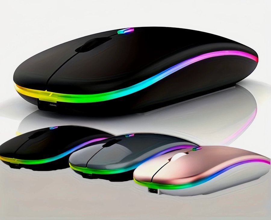 双模无线鼠标 蓝牙2.4G 可充电 RGB 静音